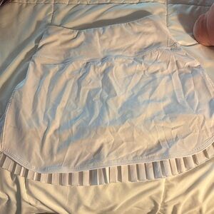 White Pleated Tennis skirt